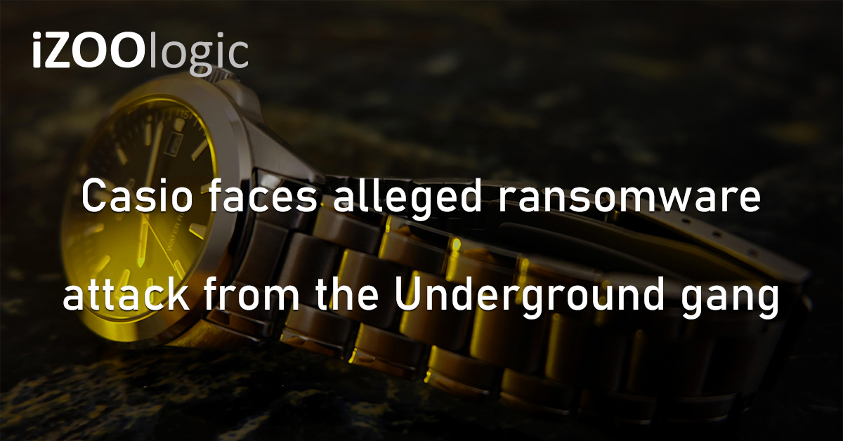 Casio Tech Company Ransomware Attack Undergound Ransomware Dark Web