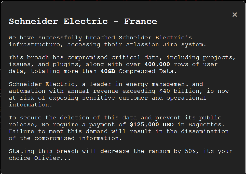 Schneider Electric Hellcat Ransomware