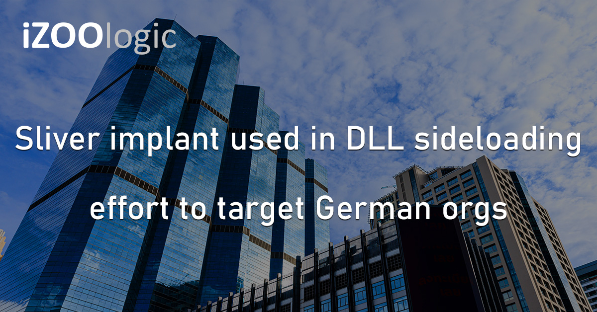 Sliver Implant DLL Sideloading German Companies Europe Cyberattack