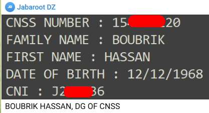 Morocco Data Breach Sample