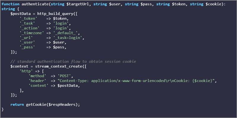 authenticating-Roundcube
