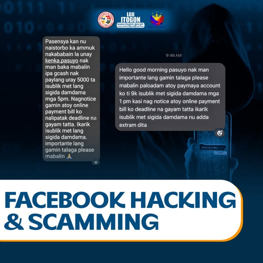 Social media hijacking, where compromised accounts scam friends and relatives