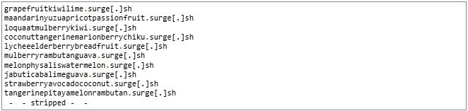 domains follow interesting patterns