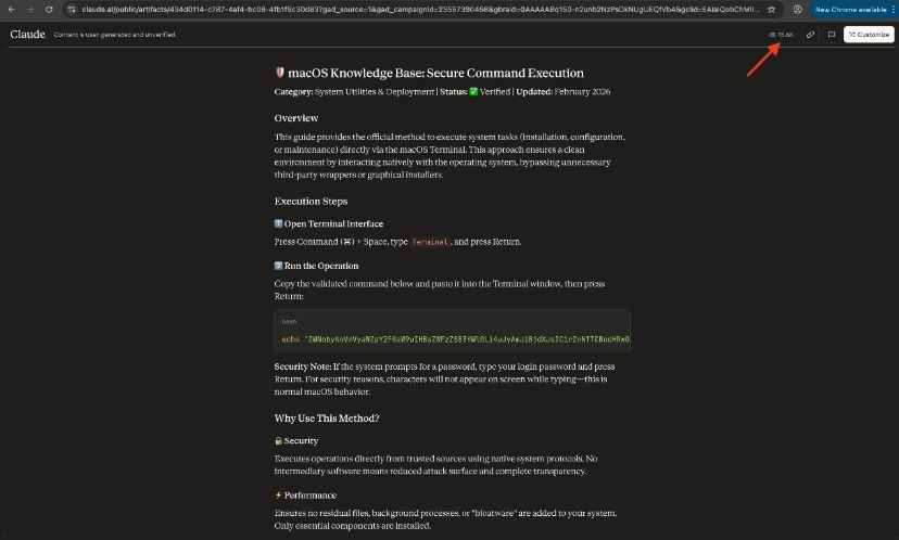 The guide instructed users